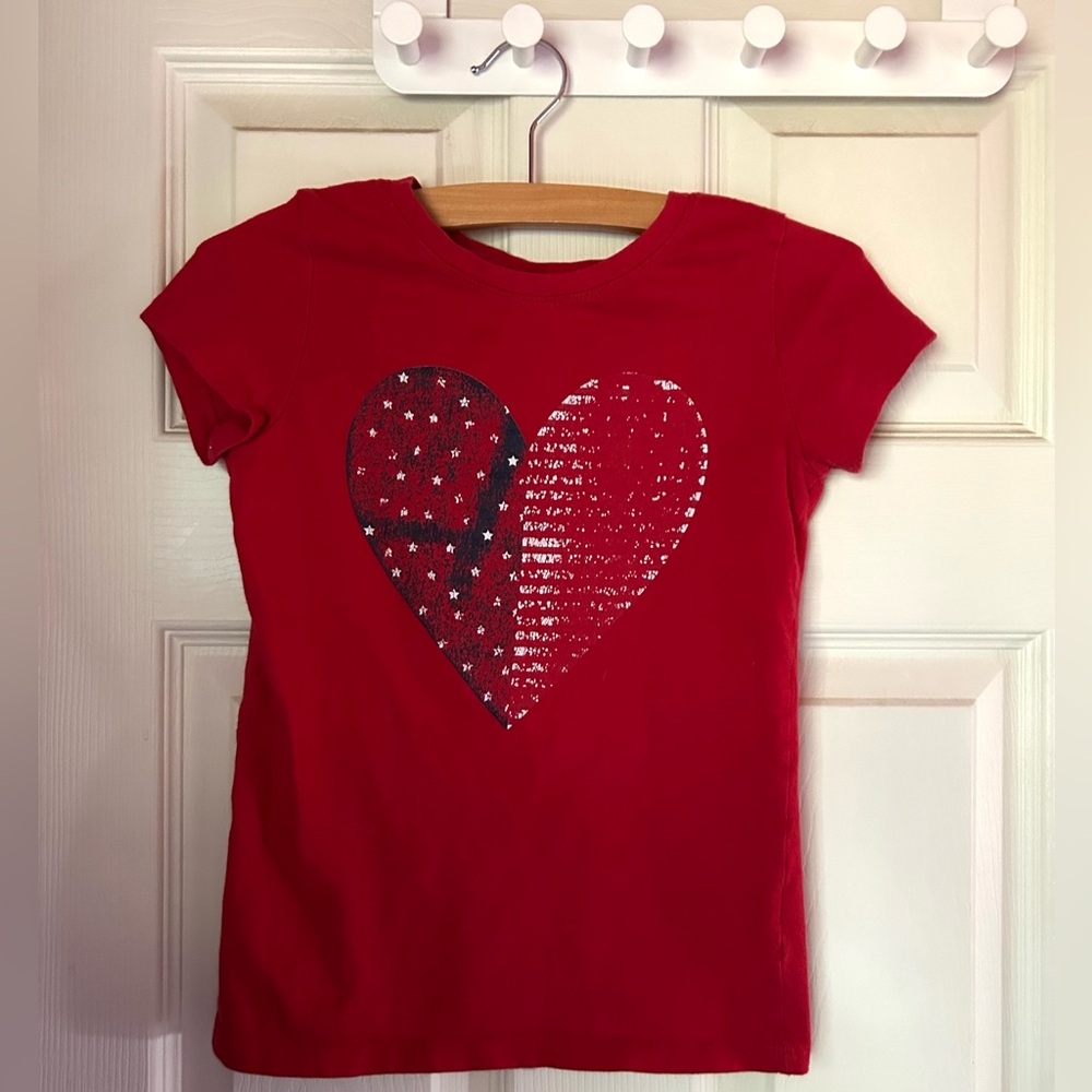 Circo Patriotic Red Heart Kids Tee